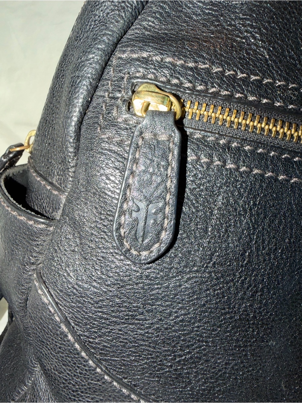 Frye Black Pebbled Leather Mini Backpack - Picture 2 of 11